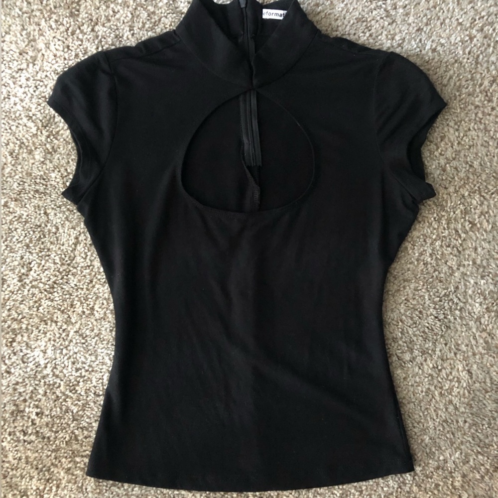 Reformation Lomita Top in Black